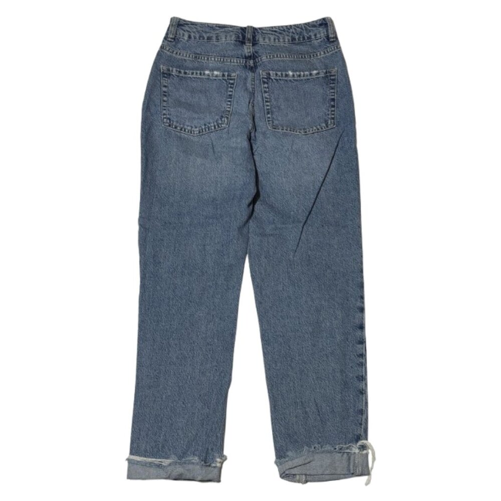 💙 Garage Distressed Medium Blue Wash Mom Jeans 💙 - Picture 2 of 8